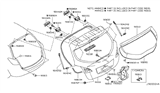 Diagram for Nissan Murano Weather Strip - G2716-89901