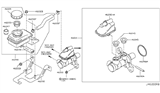 Diagram for Nissan Murano Brake Master Cylinder Reservoir - D6010-1AA0B