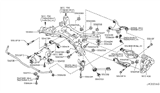 Diagram for 2011 Nissan Murano Control Arm - 55501-1JA0A