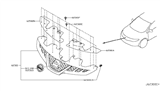 Diagram for Nissan Murano Grille - 62310-1SZ0B