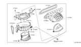 Diagram for 2014 Nissan Murano Blower Motor - 27200-1AA0C