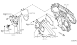 Diagram for Nissan Murano Timing Cover - 13040-JA12A