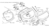 Diagram for 2012 Nissan Murano Lift Support - 90451-1AB0A