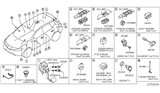 Diagram for 2007 Nissan Murano Brake Light Switch - 25320-AX00B