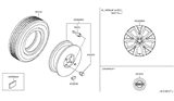 Diagram for 2014 Nissan Murano Spare Wheel - D0300-1SX2A