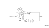 Diagram for 2011 Nissan Murano Brake Pedal - 46501-1AA0B