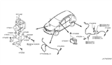 Diagram for 2010 Nissan Murano ABS Control Module - 47660-1SW0C