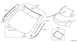 Diagram for 2009 Nissan Murano Windshield - G2700-1AA0A