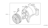 Diagram for 2010 Nissan Maxima A/C Clutch - 92660-JP00B