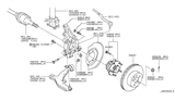 Diagram for 2008 Nissan Murano Wheel Hub - 40203-JP11A