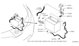 Diagram for 2009 Nissan Murano Battery Cable - 24080-1AA0A