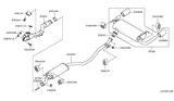 Diagram for 2008 Nissan Murano Exhaust Hanger - 20651-AF400