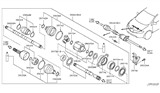 Diagram for 2009 Nissan Murano CV Boot - C9741-1AA0A