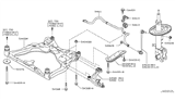 Diagram for 2010 Nissan Murano Sway Bar Bushing - 54613-1AA0A