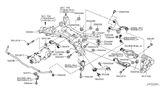 Diagram for Nissan Rear Crossmember - 55400-JP20D