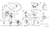 Diagram for 2011 Nissan Murano Body Control Module - 284B1-1V44A