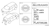 Diagram for 2006 Nissan Murano Emblem - 90896-CA001