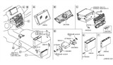 Diagram for 2008 Nissan Murano A/C Switch - 28395-1AA0A