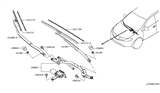 Diagram for 2010 Nissan Murano Wiper Blade - 28890-1AA0B