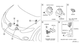 Diagram for 2009 Nissan Murano Horn - 25610-1AA0A