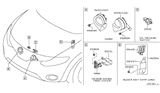 Diagram for Nissan Murano Horn - 25610-1AA0A