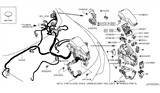 Diagram for 2014 Nissan Murano Fuse Box - 24383-1AA0A