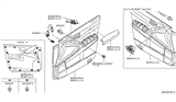 Diagram for 2010 Nissan Murano Armrest - 80940-1AA5B