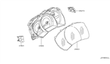 Diagram for 2010 Nissan Murano Instrument Cluster - 24820-1V41A