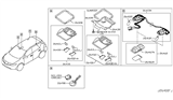 Diagram for Nissan Murano Dome Light - 26430-3YR1A