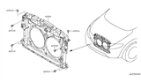 Diagram for 2008 Nissan Murano Radiator Support - 62500-1AA0A