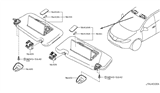 Diagram for 2014 Nissan Murano Sun Visor - 96401-1AA1B