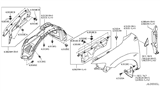 Diagram for 2014 Nissan Murano Wheelhouse - 63840-1SZ0A