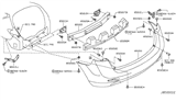 Diagram for 2010 Nissan Murano Bumper - 85022-1AA0H