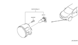 Diagram for 2013 Nissan Murano Fog Light - 26150-8999B