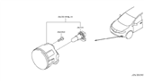 Diagram for 2010 Nissan Murano Fog Light - 26150-8999B