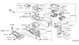 Diagram for Nissan Center Console Base - 96912-1AE0A