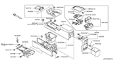 Diagram for 2012 Nissan Murano Center Console Base - 96912-1AE0A