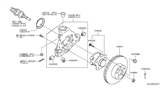 Diagram for Nissan Spindle Nut - 40262-EG010