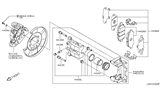 Diagram for 2008 Nissan Murano Brake Pad Set - D4060-9N00A