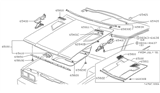 Diagram for 1982 Nissan 200SX Hood Latch - 65610-H9101