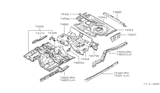 Diagram for 1982 Nissan 200SX Rear Crossmember - 75610-N8200