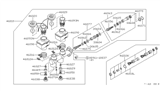 Diagram for 1985 Nissan 720 Pickup Master Cylinder Repair Kit - 46011-W1327