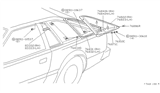 Diagram for 1980 Nissan 200SX Weather Strip - 76832-N8200