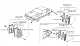 Diagram for Nissan 200SX Side Marker Light - 26190-N8500