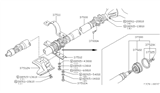 Diagram for 1979 Nissan 200SX Drive Shaft - 37000-N8501