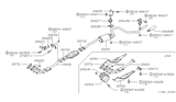 Diagram for 1983 Nissan 200SX Exhaust Heat Shield - 20518-N9610