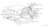 Diagram for 1982 Nissan 200SX Trunk Latch - 84630-N8200