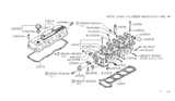 Diagram for 1980 Nissan 200SX Cylinder Head - 11041-N8780