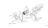 Diagram for Nissan 200SX Fan Blade - 21060-N8400