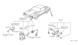 Diagram for 1979 Nissan 200SX Side Marker Light - 26185-N8500